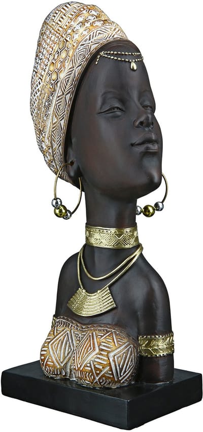 Beeld Zola - Afrikaanse vrouw Decoratie Beeld - Stijlvolle sculptuur/figuur