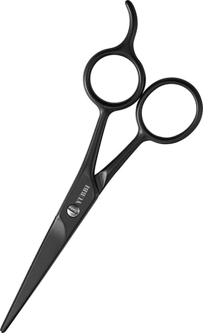 YUBBI Snor en Baardschaar - Baardtrimmer - Baardstijler - RVS - 14CM - Zwart