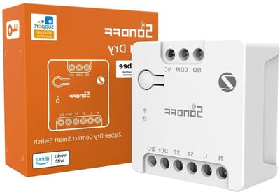 Zigbee Relais - Slim Contact - Garagedeur Automatisering - Droog Contact - 4.1 x 4.3 cm - Wit