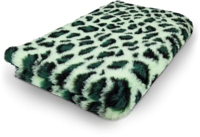 Vet Bed - Luipaard Groen - Antislip Hondenmat - 150 x 100 cm - Waterafstotend - Latex Antislip - Benchmat Hond - Hondendeken - Hondenkleed - Machinewasbaar