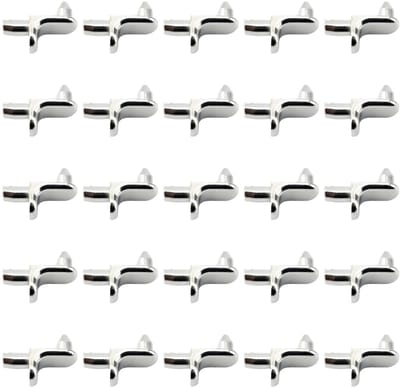 Dailygoods- Planksteunspijkers 25 Stuks - Kaststeunspijkers - Plankhouders - Spijkers voor Meubels - Roestvrij Staal - Duurzaam en Sterk Draagvermogen - Plankpennen