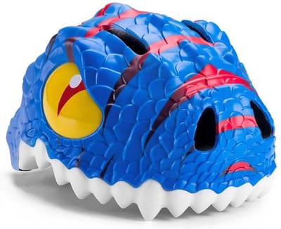 Crazy Safety - Kinderfietshelm - Fietshelm voor kinderen - Blauwe Draak - EN1078 Gecertificeerd - Maat S - 49/54 cm verstelbaar