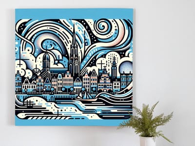 Kunstprint | Wanddecoratie | Dibond | 100 × 100 cm
