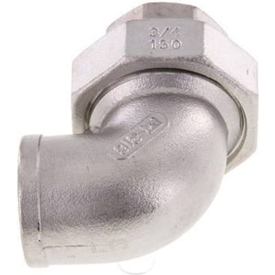 L-Stuk Wartelmoer Rp3/4'' Binnendraade RVS Conische Afdichting 16bar