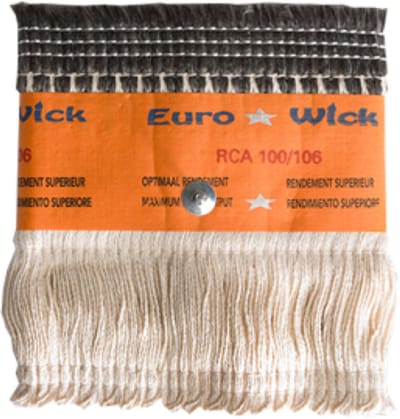 Kachel Kous - Wick - voor Toyoset RCA - 100 / 106 - 140 x 130mm - Glasfiber - Eurostove - Zibro Kamin - Toyotomi