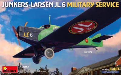 MiniArt Modelbouwpakket Vliegtuigen - 48013 Junkers-Larsen JL.6 Militaire Dienst - Propeller Vliegtuig Plastic - 1:48 - Modelbouw