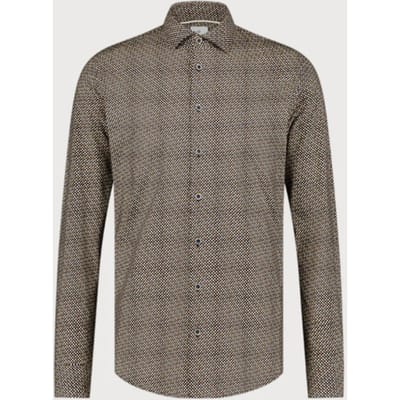 Blue Industry Stretch cotton grafisch shirt |