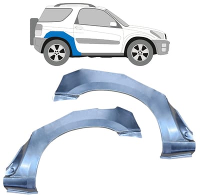 Reparatiepaneel achterspatbord voor Toyota Rav4 2000-2005 / Links + Rechts / Set