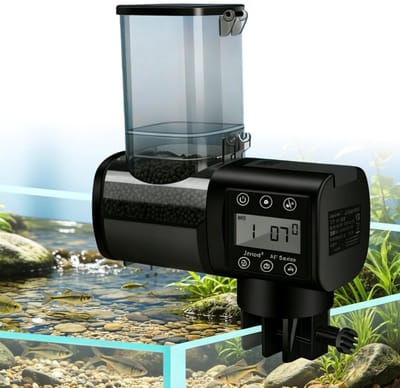Dailygoods- Voederautomaat Grote Capaciteit - Voederautomaat Aquarium - Automatische Voederdispenser - Visvoerdispenser - Timerfunctie - Duurzaam Kunststof