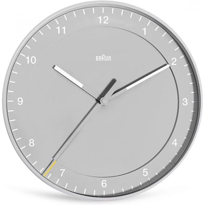 Braun BC17G - Wandklok - Analoog - Kunststof - Grijs