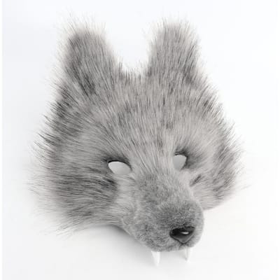 Vos Wolf Masker en Staart Set Voor Meisjes Halloween Kat Masker Staart Cosplay Vos Masker Wolf Staart Kostuums Accessoires Voor Feest