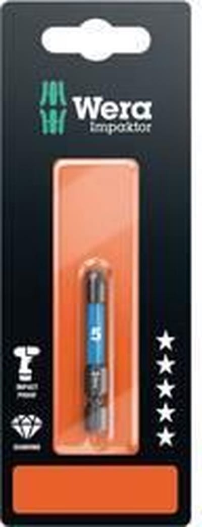 Wera 840/4 IMP DC SB SiS Inbus-bit 4 mm Gereedschapsstaal Gelegeerd, Diamant gecoat F 6.3 1 stuk(s)