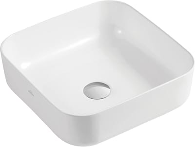 Ovale Keramische Opzetwastafel Wit - Compact Formaat voor Gastentoilet