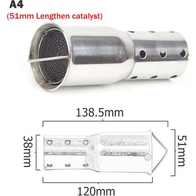 35mm 42mm 45mm 48mm 51mm 60mm moto silencieux d'échappement catalyseur DB tueur silencieux bruit éliminateur pour Akrapovic pour SC