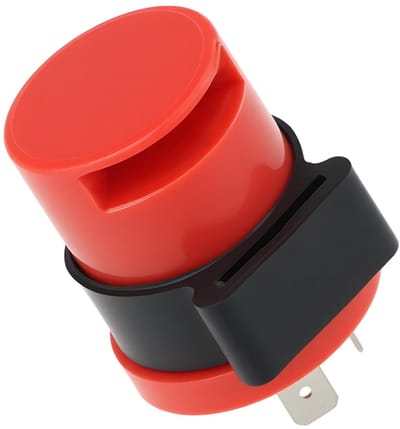 Dailygoody - Motorfiets Turn Signal Relay - 2-Pin Flasher - 8W DC 6V/12V - Betrouwbare signaalverlichting - Rood - Accessoire voor motorfiets