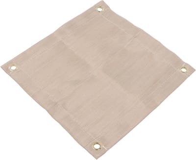 Vuurvaste Mat - Hittebestendig Onderkleed - Bescherming Terras - Inclusief Opbergtas - 18 x 17 cm - Zwart