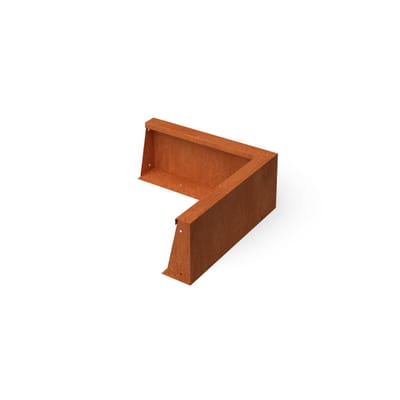Fronta Keerwanden cortenstaal hoekstuk L50 x B10 x H20 cm Geroba