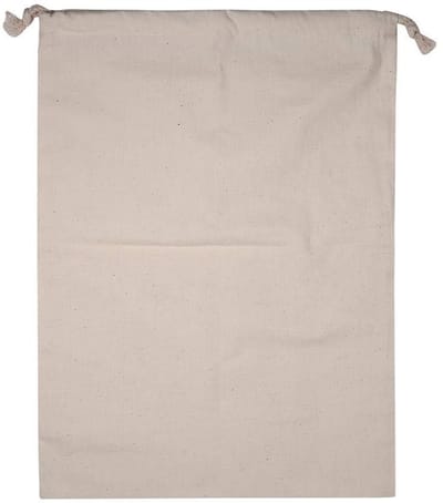 Dailygoody - Opbergtas - Trekkoord Katoen - Grote Capaciteit Beige - Kleding Opbergzak - Ideaal voor Thuisgebruik - 30 x 40 cm
