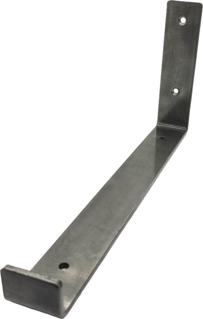 Maison DAM 1x Plankdrager L vorm up - Wandsteun – 30cm – Staal - Incl. bevestigingsmateriaal + schroefbit