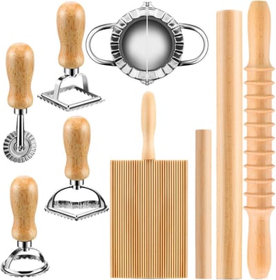 Noedelproductieset - Pastamaker set - Zelf pasta maken - 9-delige keukenhulp - 36 x 21 x 6 cm - Niet gespecificeerd
