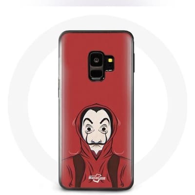 Coque pour Samsung S9 plus la casa de papel peinture masque dali