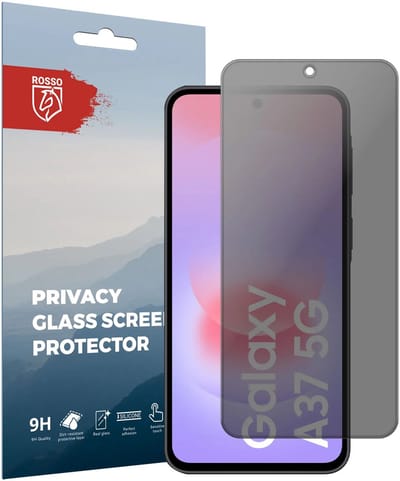 Rosso Privacy Screen Protector Geschikt voor Samsung Galaxy A37 - 9H Gehard Glas - Case Friendly Tempered Glass - Eenvoudige Installatie