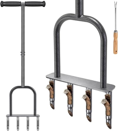DailySupplies® Prikrol - Gazonbeluchter - Gras Beluchten - Gazon Beluchter - Grijs