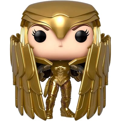 Beeldje Funko Pop DC Comics Wonder Woman 84 - Wonder Woman Gold Shield Metallic Exclusive