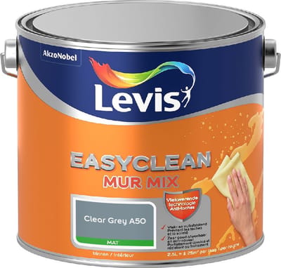 Levis - Easyclean Mur Mat Mix - Clear Grey A50 - Mengverf - 2,5 L