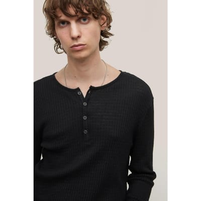 John Varvatos Hayes Regular Fit Ls Hen Black Größe: S | Longsleeves Outlet | Herren | Schwarz