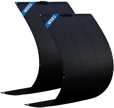 Flexibele Zonnemodule - Zonnepaneel Set - Energie Opwekken - Hoge Conversie Efficiëntie - 300 Watt - Zwart