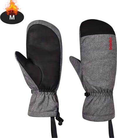 Bovista Skihandschoenen - Handschoenen Winter - Handschoenen - Wanten - Antislip - Waterdicht - Grijs - M