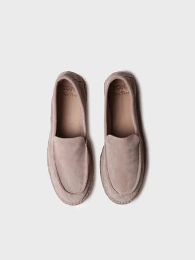 Gesloten espadrilles voor heren van suède met jute zool | MAX