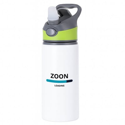 Hacebo® - zoon loading waterfles met rietje groen - Zoon - ochtendkoffie laden - verjaardagscadeau - verjaardag - cadeau - cadeautje voor zoon - zoon artikelen - kado - geschenk - gift - water fles - 650ML