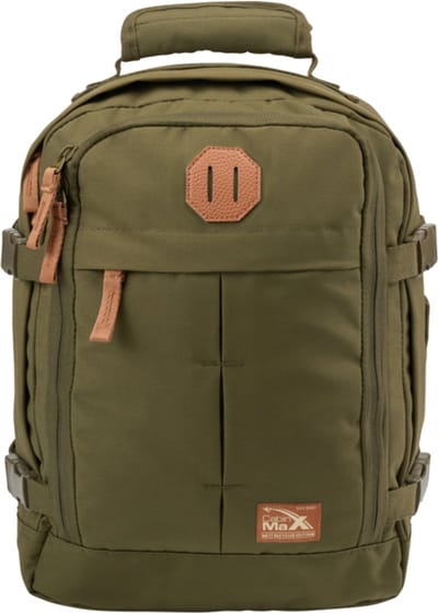 CabinMax Metz Reistas – Handbagage 24L Ryanair / Wizz Air – Rugzak Transavia – Schooltas - 40x30x20 cm – Compact Backpack – Lichtgewicht – Wood green