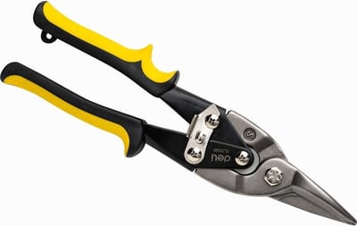 aviatiek metaalschaar  250mm Deli Tools EDL20030 (zwart&geel)