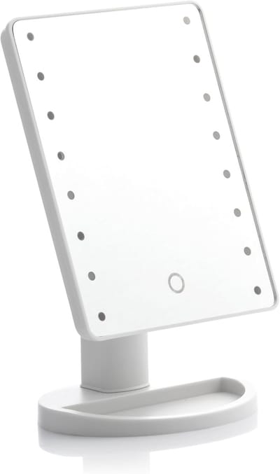 LED Tafelspiegel met Touchfunctie en Instelbare Verlichting - Perfect voor Make-up en Verzorging
