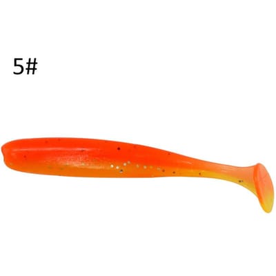 50PCS Micro Appâts de Pêche Souples T-tail Ver Appât Petit Appât Artificiel Jig Wobblers Matériel de Pêche Bas Brochet