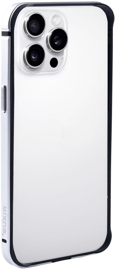 Rixus Crash Guard Case For Apple iPhone 15 Pro White Titanium