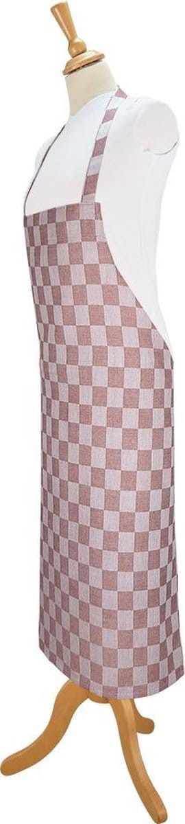 Treb Horecalinnen Schorten Halterschorten 2 Stuks Beige en Wit Geblokt 70x95cm - Treb WS