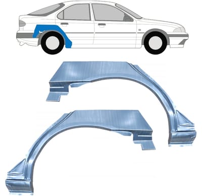 Reparatiepaneel achterspatbord voor Ford Mondeo 1993-2000 / Links + Rechts / Set