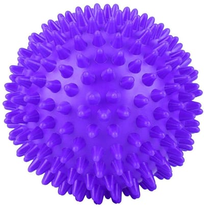 Dailygoods- Massagebal Draagbaar - Spiky Bal - Spierontspanning - Triggerpoint Bal - Handbediende Revalidatiebal - 7,5 cm - Spierbal