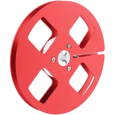 Bobine Vide de Bande 14,5 Pouces 4 Trous Universelle Bobine Vide Bande Son Bobine Ouverte Alliage d'Aluminium pour rouge