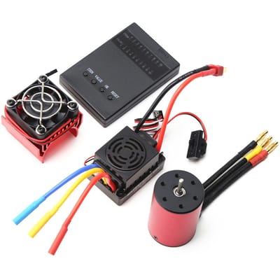 Moteur sans balais 3100KV, moteur étanche 3650 avec ESC sans balais 60A, dissipateur thermique 5.8V 3A BEC 2300kv multicolore