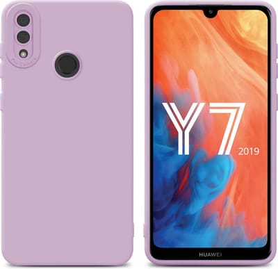 Cadorabo Hoesje geschikt voor Huawei Y7 2019 / Y7 PRIME 2019 in FLUID CREAM - Beschermhoes gemaakt van flexibel TPU silicone Cover Fluid Case