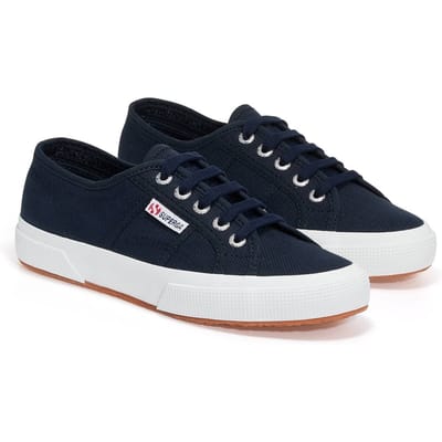Superga Unisex 2750 Cotu Classic Vegan Sportschoenen voor volwassenen (Marine / Wit)