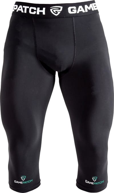 GAMEPATCH | 3/4 Compression tights | Zwart | Maat S | Basketball | Handball | Urban Sports