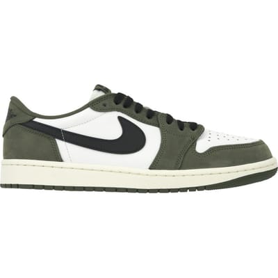 Air Jordan 1 Retro Low OG Medium Olive Heren Sneakers Bruin Zwart-Summit-Wit-Sail HQ6998-200 40 gray