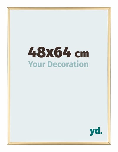 Your Decoration - Puzzellijst 48x64 cm - Goud - Puzzellijst 500-1000 stukjes - Aluminium Fotolijst - Kent