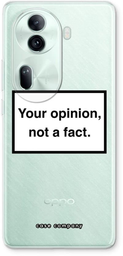 Case Company® - Hoesje geschikt voor Oppo Reno 11 Pro hoesje - Your opinion - Soft Cover Telefoonhoesje - Bescherming aan alle Kanten en Schermrand